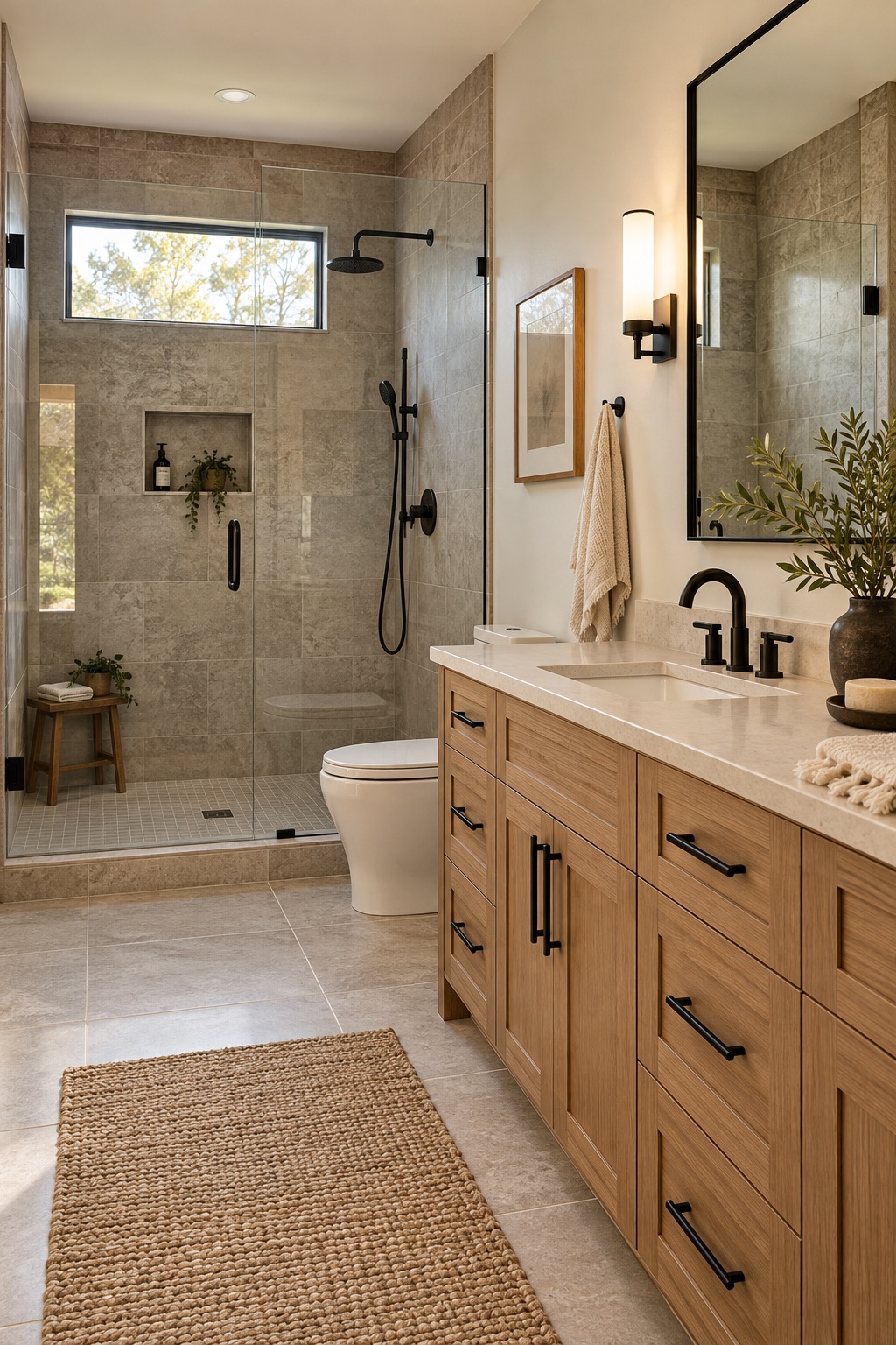 Finished bathroom renovation