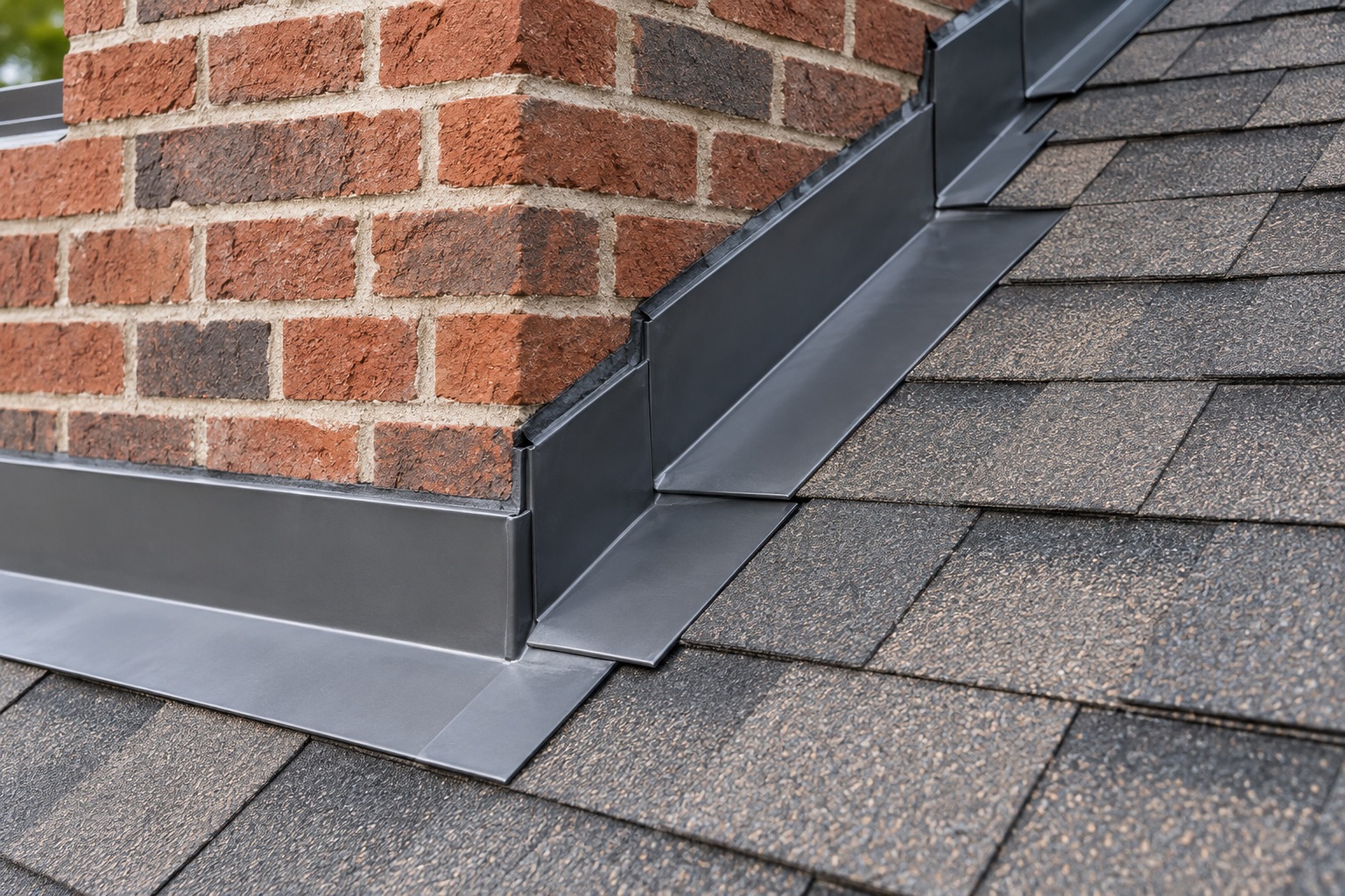 New chimney flashing detail